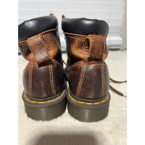Dr. Martens Brown Leather Lace-Up Ankle Boots Mens Size 9 US - Picture 3 of 11